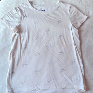 💜 Old Navy Softest Tee Unicorn Graphic